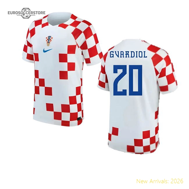 2022-2023 Croatia Home Shirt (GVARDIOL 20)-Vantage Point Soccer