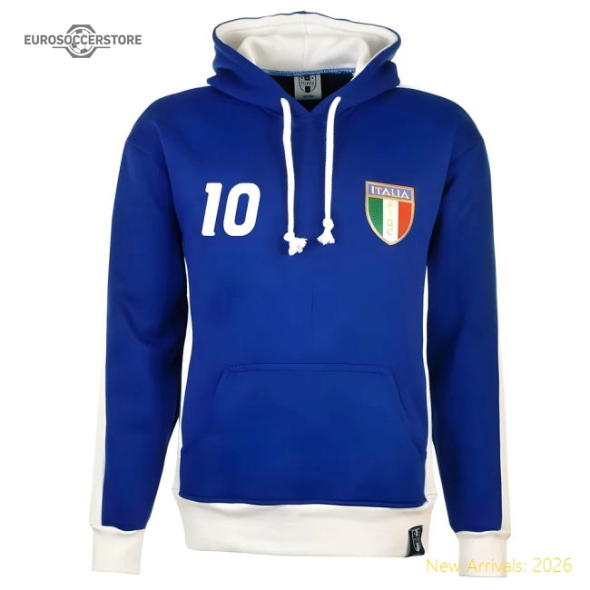 Italy Number 10 Retro Hoodie-Vantage Point Soccer