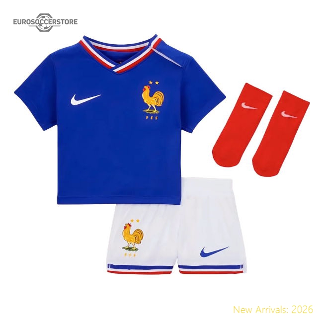 2024-2025 France Home Baby Kit (Your Name)-Vantage Point Soccer