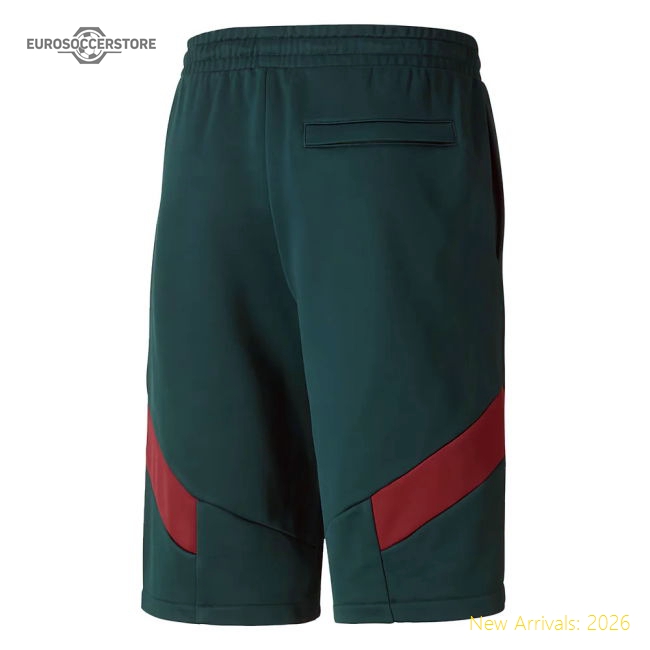 2019-2020 Italy Puma Iconic MCS Shorts (Pine)-Vantage Point Soccer