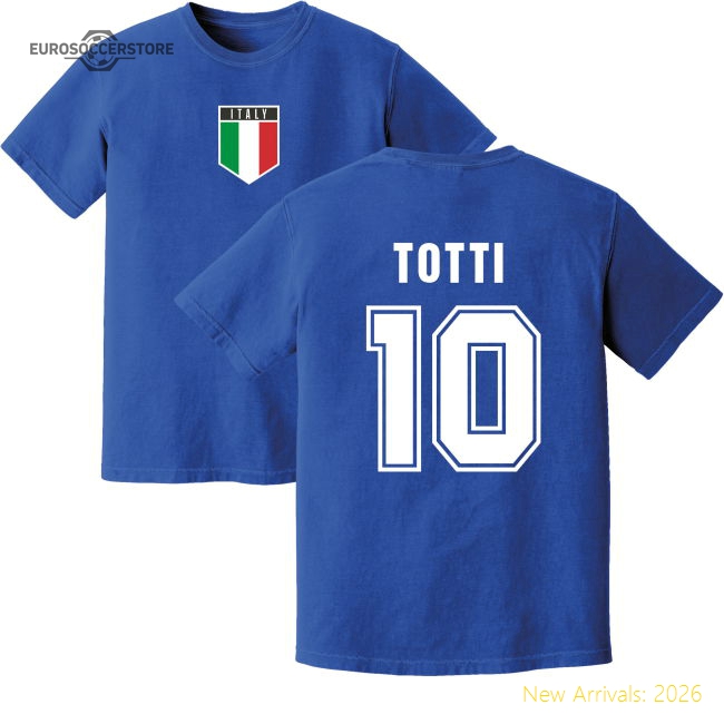 Totti Italy Training Jersey (Blue)-Vantage Point Soccer