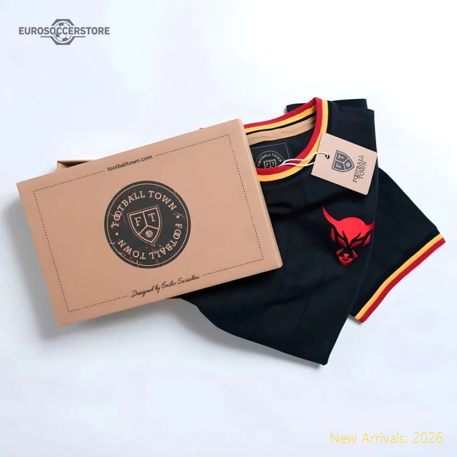 Vintage Belgium Le Diable Black Soccer Jersey-Vantage Point Soccer