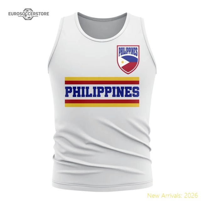Philippines Core Football Country Sleeveless Tee (White)-Vantage Point Soccer