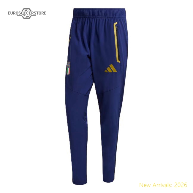 2026-2027 Italy Tiro Travel Pants (Blue)-Vantage Point Soccer