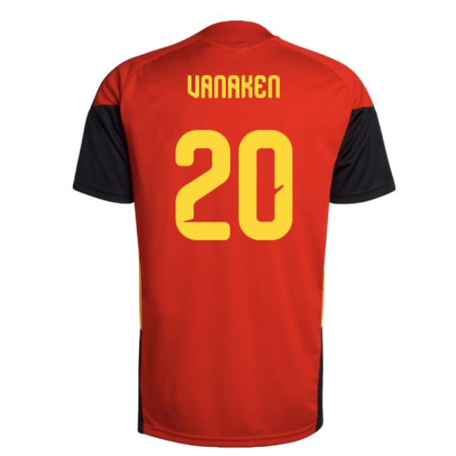 2026-2027 Belgium Training Jersey (Red) (Vanaken 20)-Vantage Point Soccer