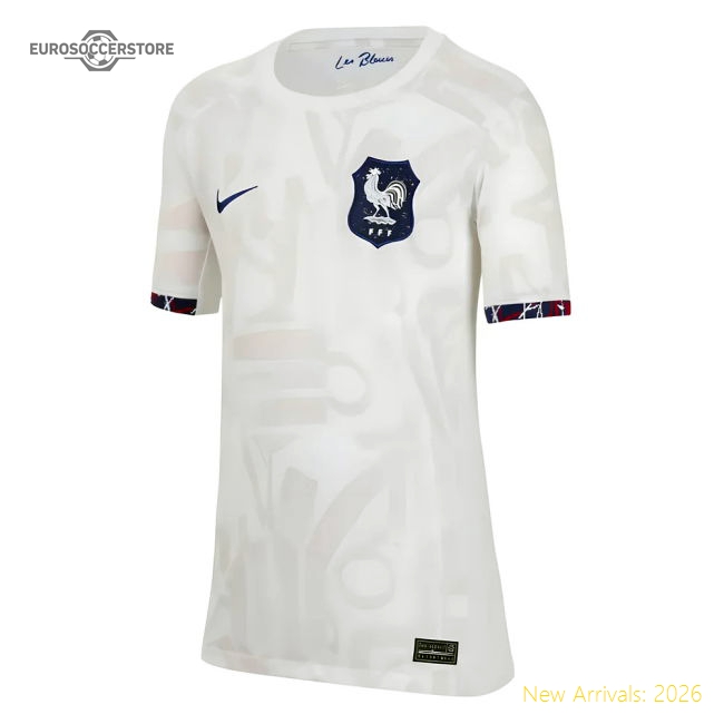 2023-2024 France WWC Away Shirt (Kids)-Vantage Point Soccer