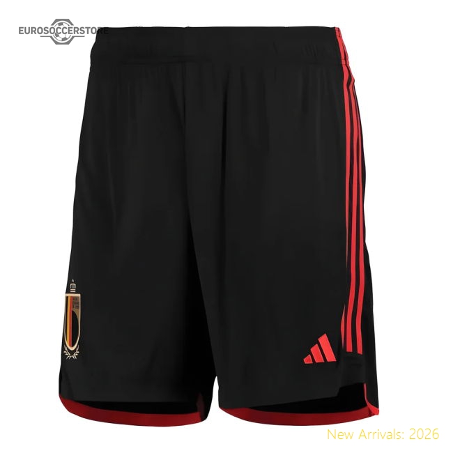 2022-2023 Belgium Home Shorts (Black)-Vantage Point Soccer