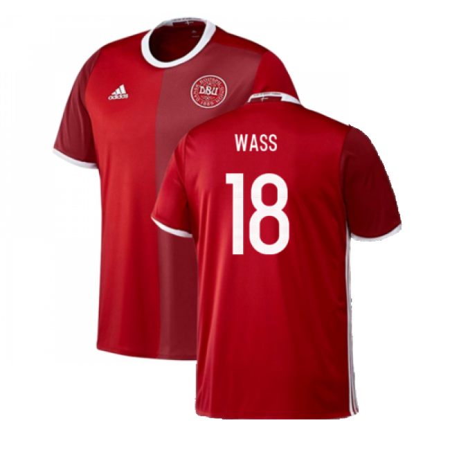Denmark 2016-17 Home Shirt ((Excellent) 3XL) (Wass 18)-Vantage Point Soccer