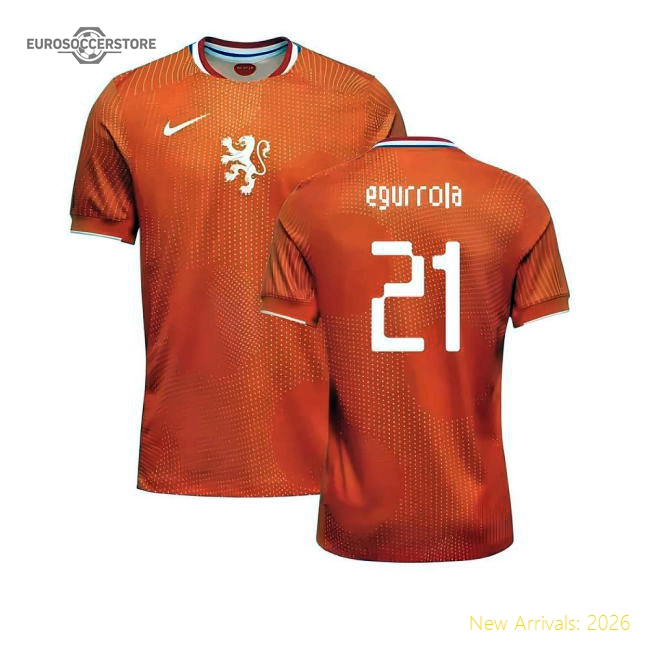 2025-2026 Netherlands Womens Team Shirt (Kids) (Egurrola 21)-Vantage Point Soccer