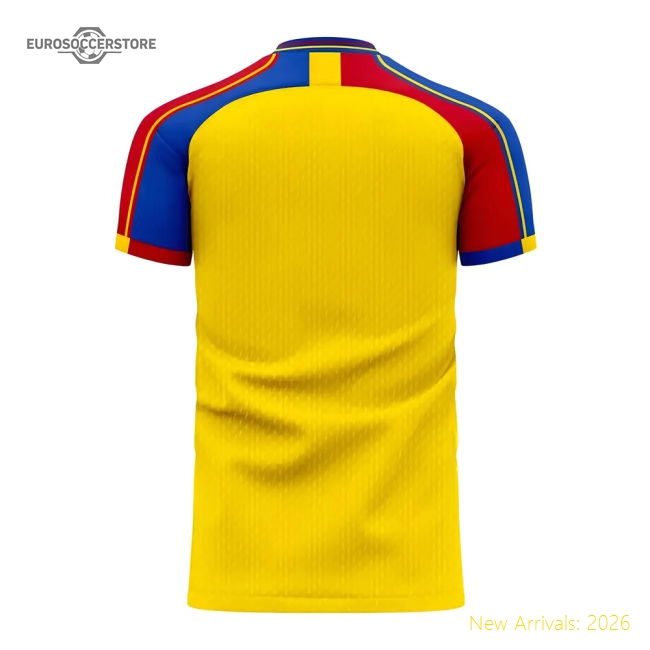Romania 2025-2026 Home Concept Football Kit (Libero) (Your Name)-Vantage Point Soccer