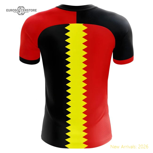 2025-2026 Belgium Flag Concept Football Shirt - Womens-Vantage Point Soccer