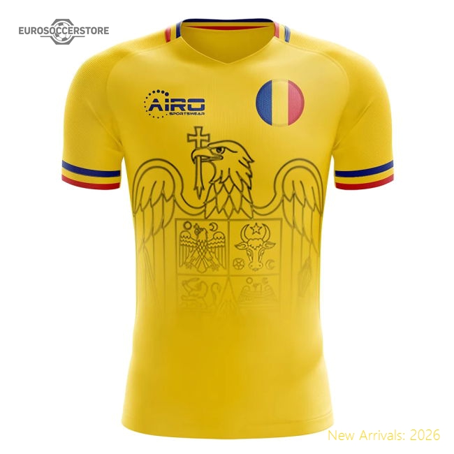 2025-2026 Romania Home Concept Football Shirt (Chivu 5)-Vantage Point Soccer