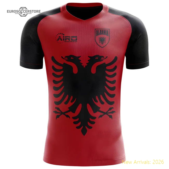 2025-2026 Albania Flag Concept Football Shirt-Vantage Point Soccer