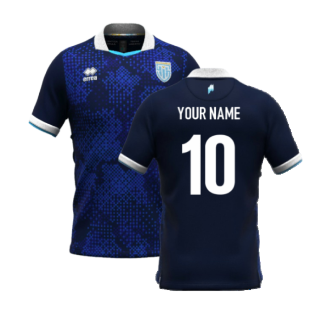 2024-2025 San Marino Away Shirt (Your Name)-Vantage Point Soccer