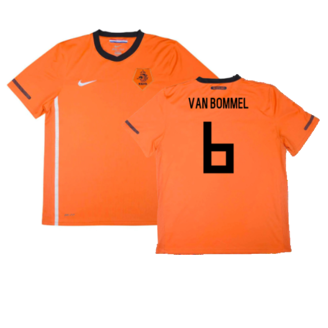 Holland 2010-11 Home Shirt ((Excellent) S) (Van Bommel 6)-Football Jersey Hub
