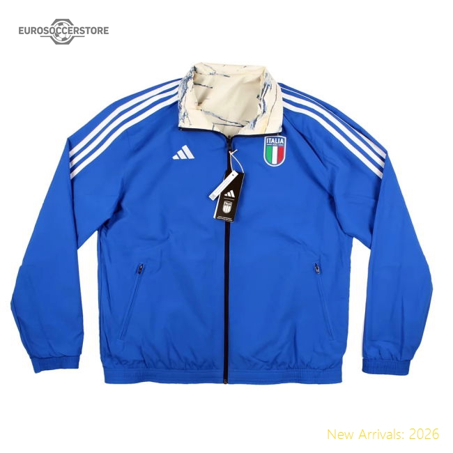 2023-2024 Italy Anthem Jacket (Blue) - Ladies-Vantage Point Soccer