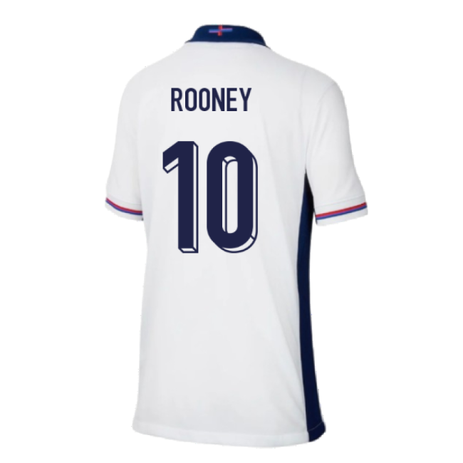 2024-2025 England Home Shirt (Kids) (Rooney 10)-Vantage Point Soccer