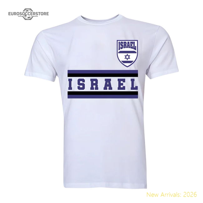 Israel Core Football Country T-Shirt (White)-Vantage Point Soccer
