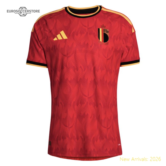 2026-2027 Belgium Authentic Home Shirt (Your Name)-Vantage Point Soccer