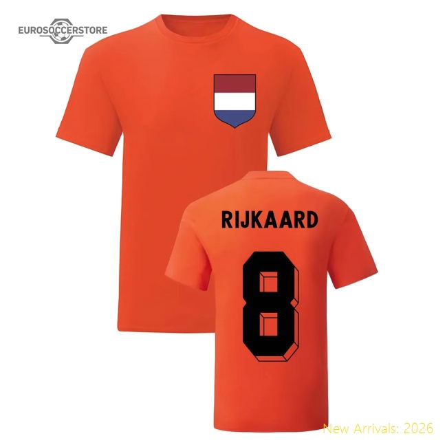 Frank Rijkaard Holland National Hero Tee\'s (Orange)-Football Jersey Hub