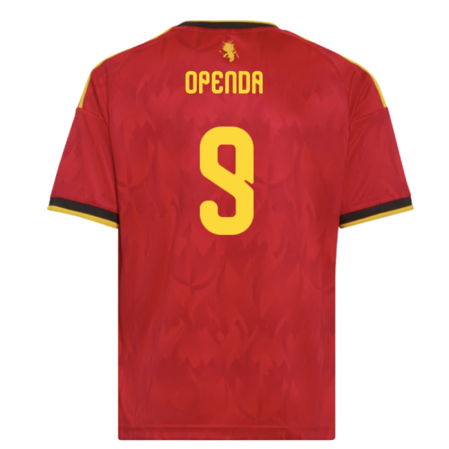 2026-2027 Belgium Home Shirt (Kids) (Openda 9)-Vantage Point Soccer