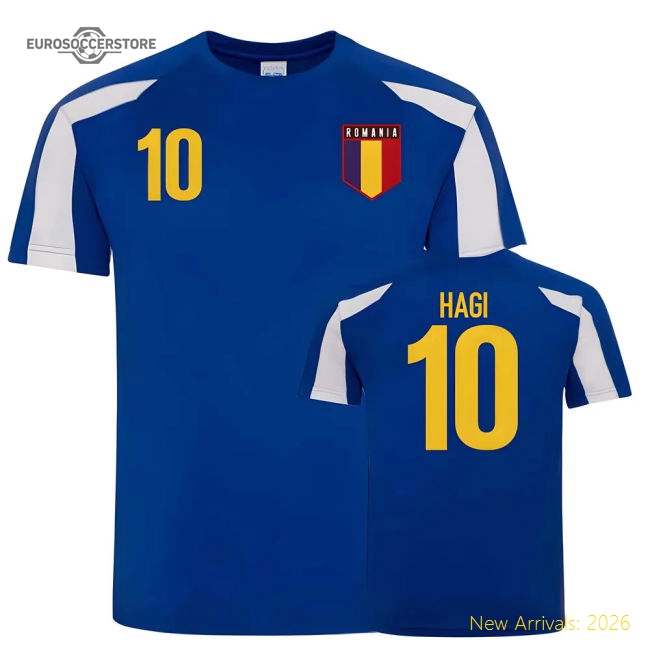 Romania Sports Training Jerseys (Hagi 10)-Vantage Point Soccer
