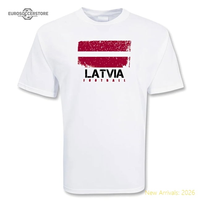 Latvia Football T-shirt-Football Shirts Shop