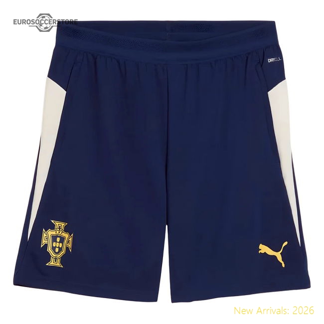 2025-2026 Portugal Training Shorts (Persian Blue)-Vantage Point Soccer