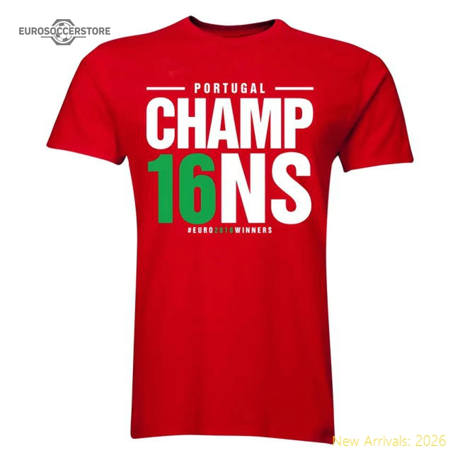 Portugal Euro Champions T-Shirt (Red)-Vantage Point Soccer