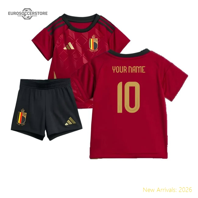 2024-2025 Belgium Home Baby Kit (Your Name)-Vantage Point Soccer