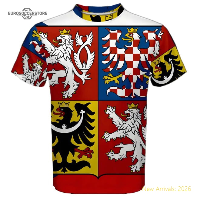 Czech Republic Coat of Arms Sublimated Sports Jersey-Vantage Point Soccer