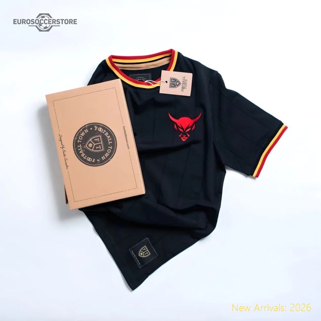 Vintage Belgium Le Diable Black Soccer Jersey-Vantage Point Soccer