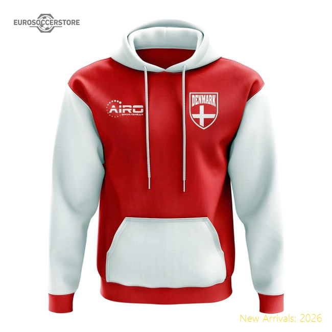 Denmark Concept Country Football Hoody (Red)-Vantage Point Soccer