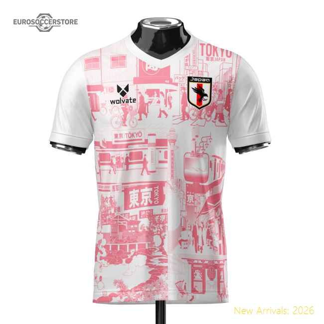 Japan Tokyo Heritage Football Jersey Red (Wolvate) Adult Short Sleeve-Vantage Point Soccer