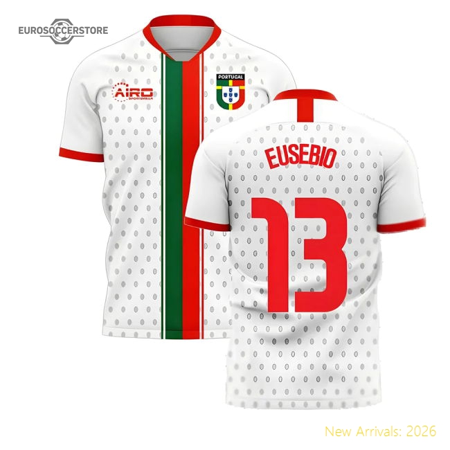 Portugal 2025-2026 Away Concept Football Kit (Libero) (EUSEBIO 13)-Vantage Point Soccer