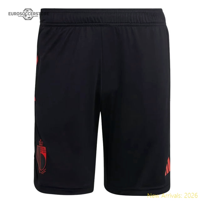 2022-2023 Belgium Training Shorts (Black)-Vantage Point Soccer