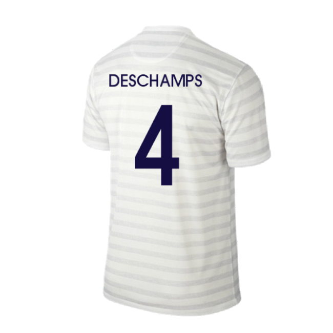 France 2014-15 Away Shirt ((Excellent) M) (Deschamps 4)-Vantage Point Soccer