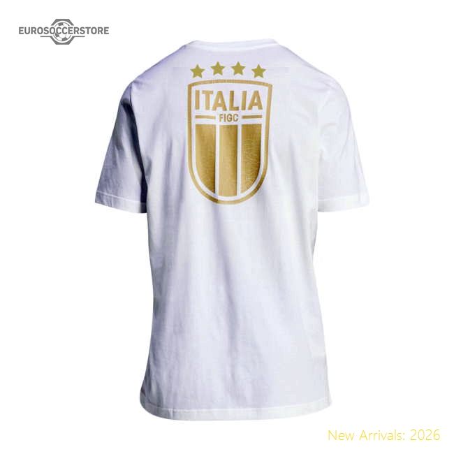 2023-2024 Italy DNA Graphic T-Shirt (White)-Vantage Point Soccer