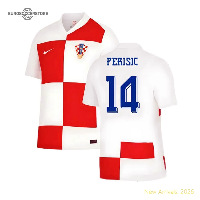 2024-2025 Croatia Home Shirt (Perisic 14)-Vantage Point Soccer
