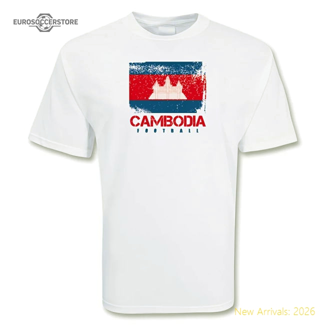 Cambodia Football T-shirt-Vantage Point Soccer