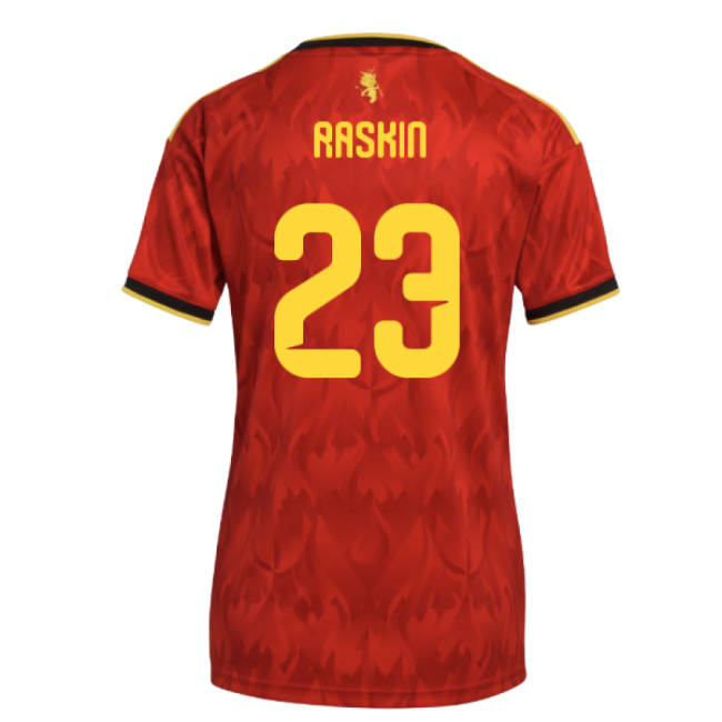 2026-2027 Belgium Home Shirt (Womens) (Raskin 23)-Vantage Point Soccer