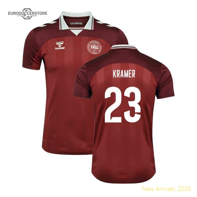 2025-2026 Denmark Womens Team Home Shirt (Unisex) (Kramer 23)-Vantage Point Soccer