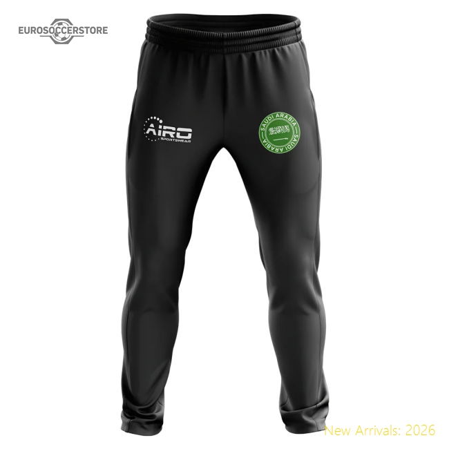 Saudi Arabia Concept Football Training Pants (Black)-Vantage Point Soccer