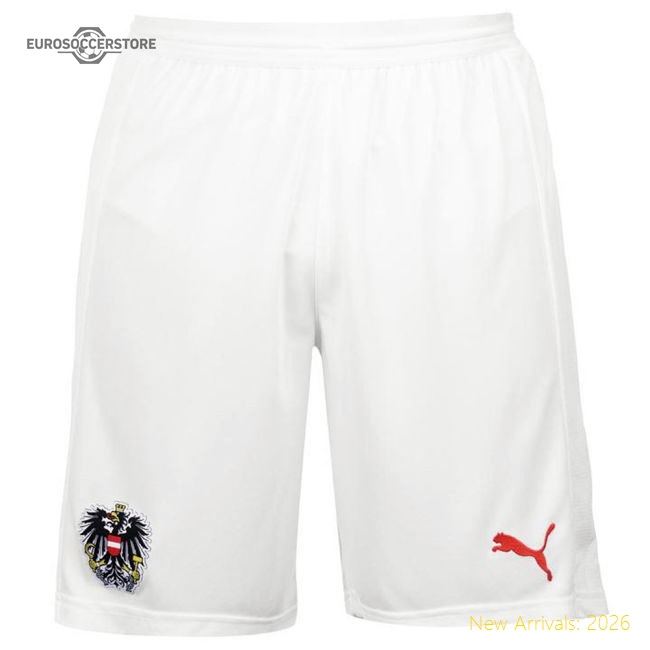 2018-2019 Austria Puma Home Shorts (White)-Vantage Point Soccer