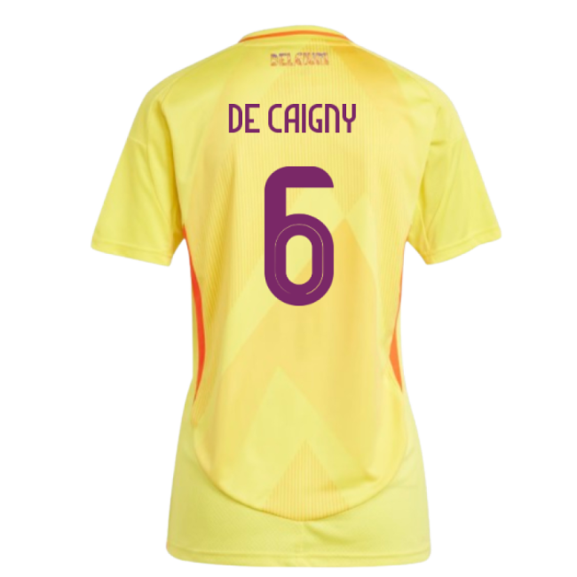 2025-2026 Belgium Womens Team Away Shirt (Ladies) (De Caigny 6)-Vantage Point Soccer