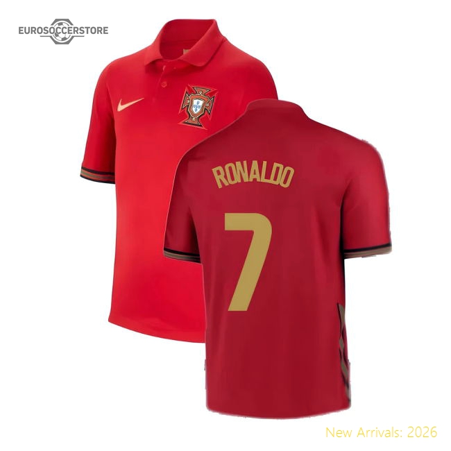 2020-2021 Portugal Home Nike Shirt (Kids) (RONALDO 7)-Vantage Point Soccer