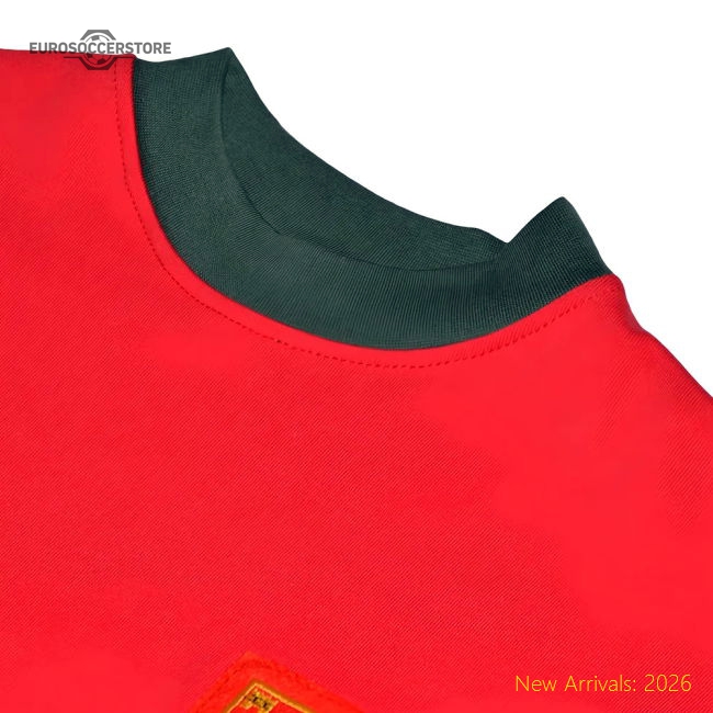 Portugal 1966 Short Sleeve Retro Football Shirt-Vantage Point Soccer