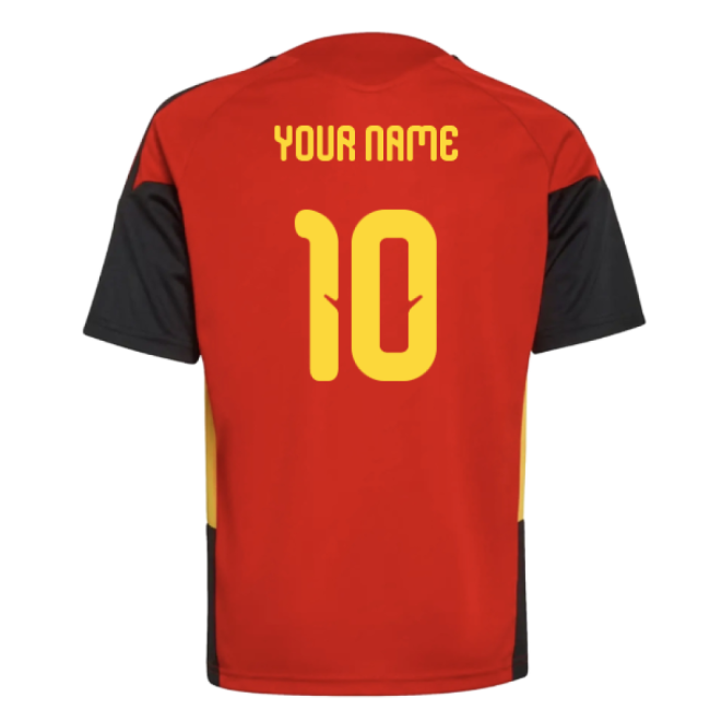 2026-2027 Belgium Training Jersey (Red) - Kids (Your Name)-Vantage Point Soccer