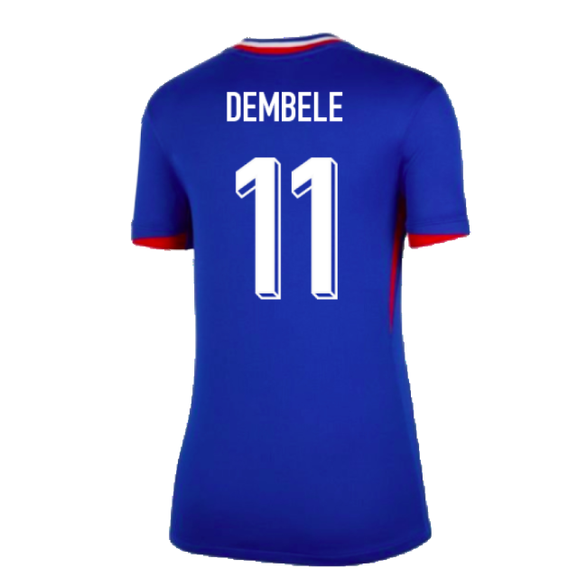2024-2025 France Home Shirt (Womens) (Dembele 11)-Vantage Point Soccer
