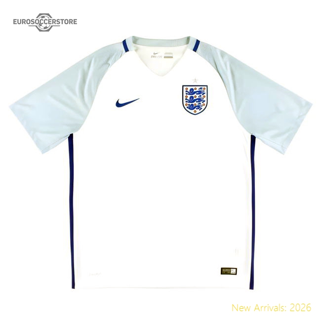 England 2016-17 Home Shirt (M) (Good)-Vantage Point Soccer